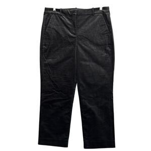 J. Crew Kallie Pant Black Velvet Dressy Holiday Festive Trouser Women 14 NWT